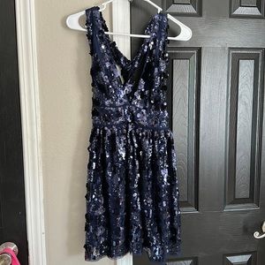 Navy sequin lulu’s small dress